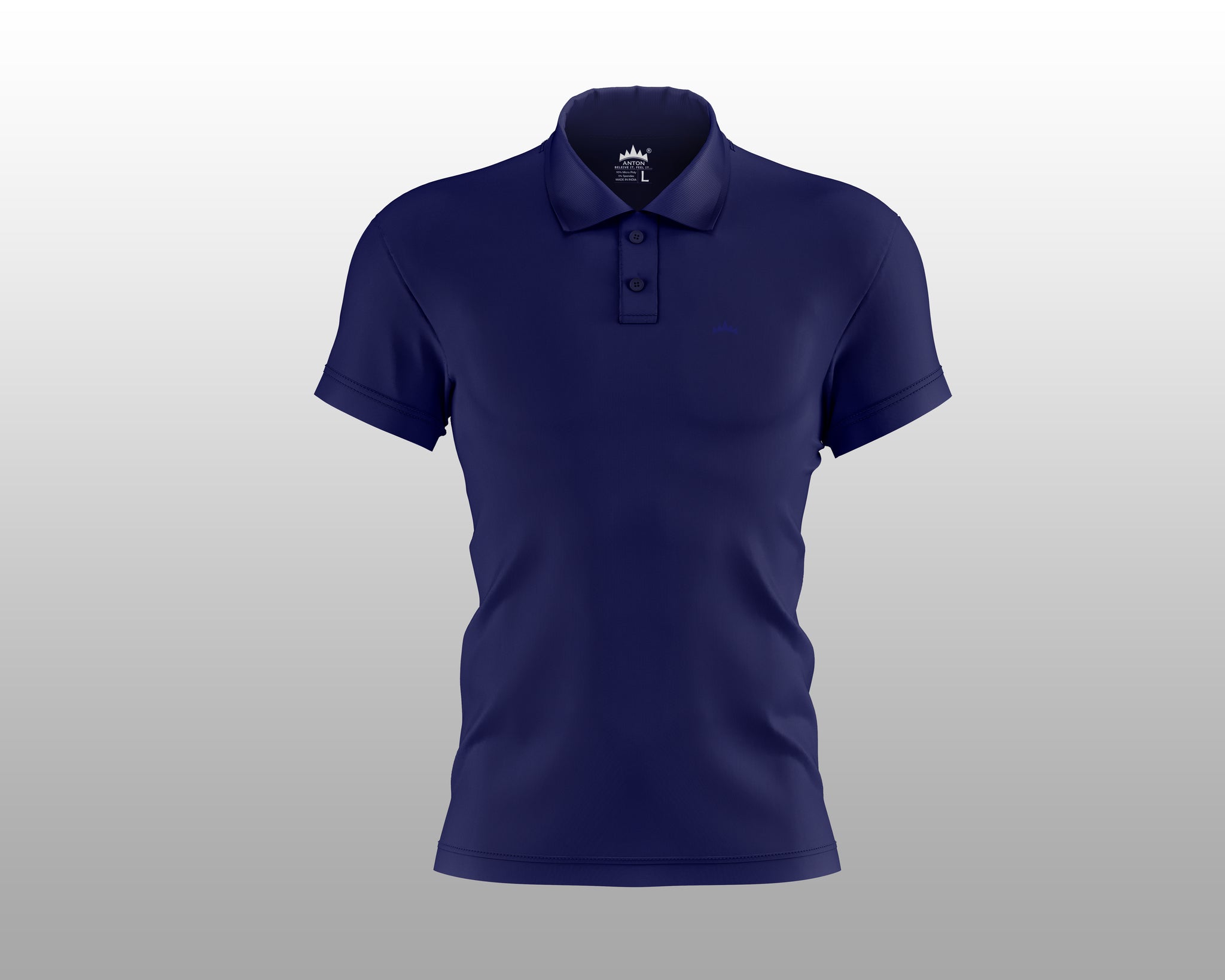 Navy Collar T-Shirt - Anton India