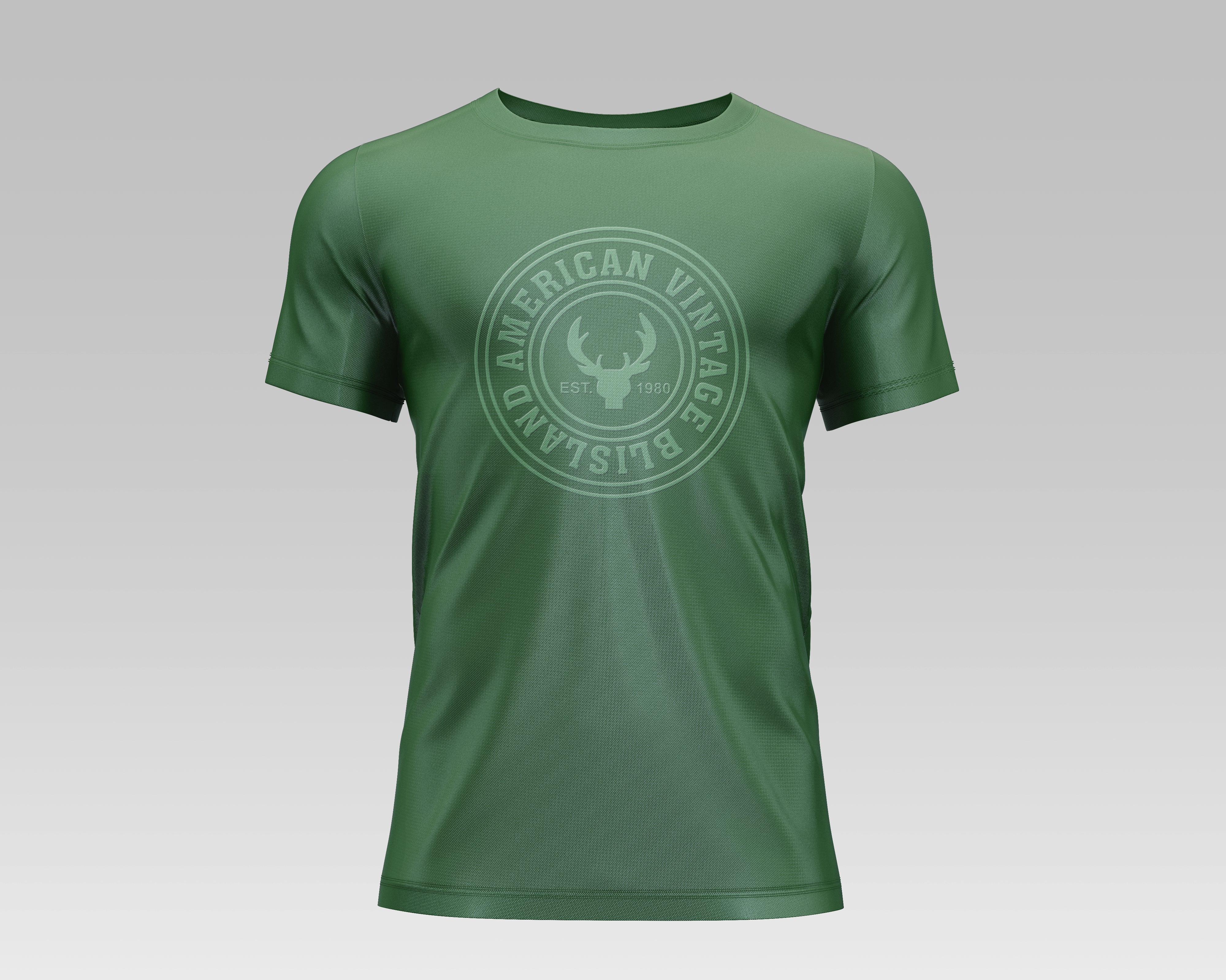 Green Cotton T-Shirt - Anton India
