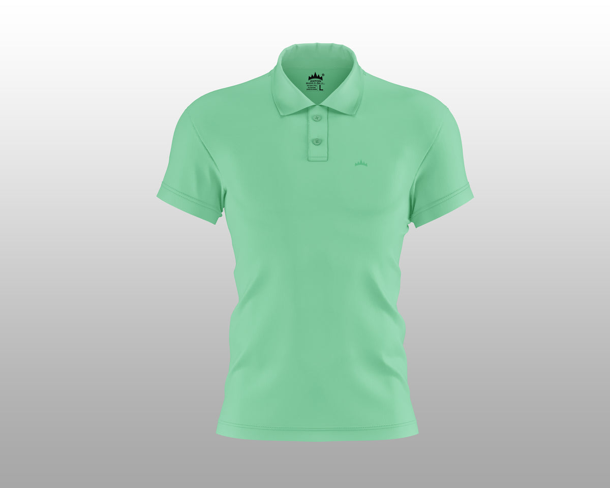 Mint Green Collar T-Shirt - Anton India