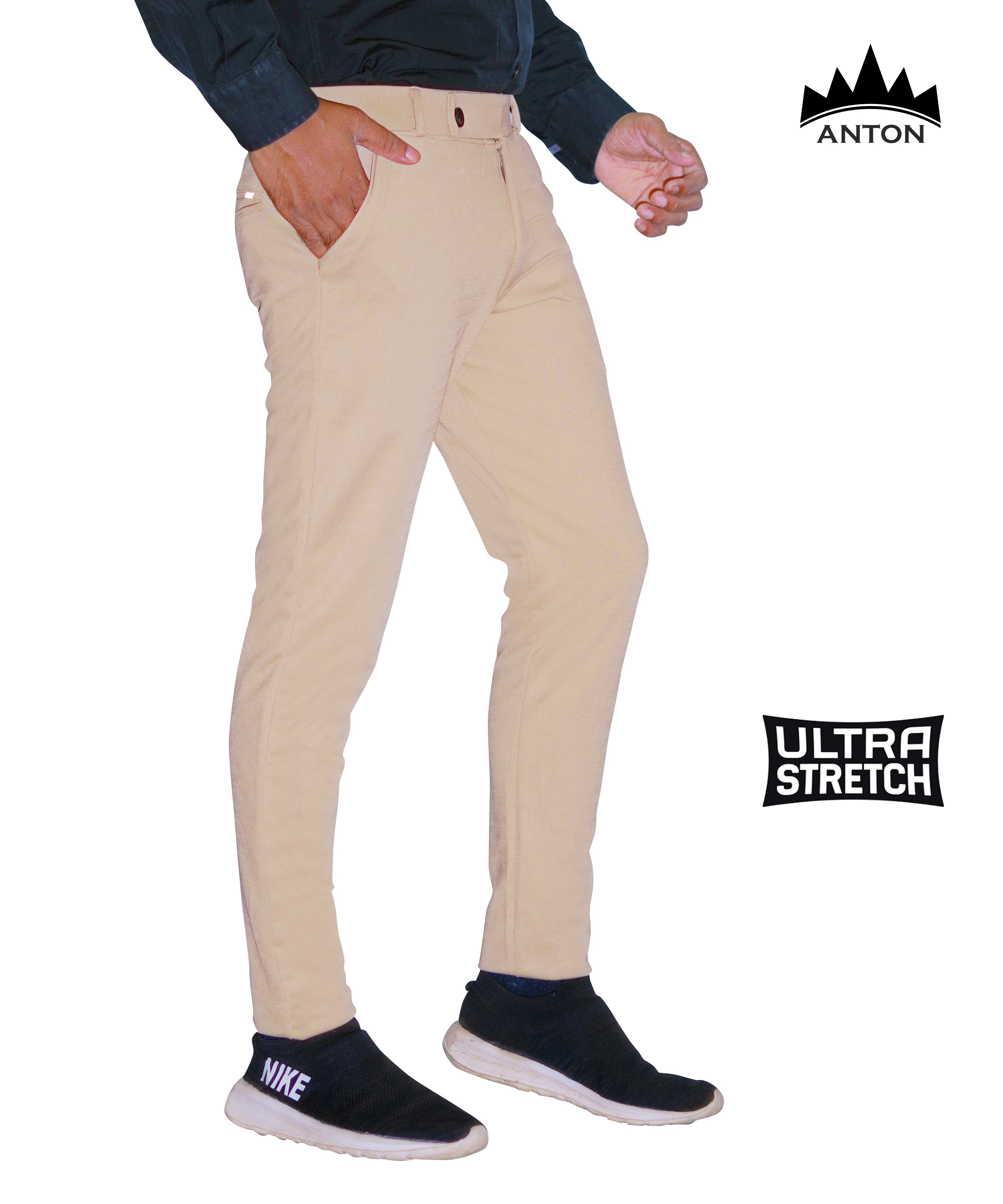 Casual Trouser Fawn - Anton India